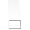Ekena Millwork 5-in. W x 12-in. D x 12-in. H Baker Architectural Grade PVC Knee Brace BRCP05X12X12BKR - alternate 4